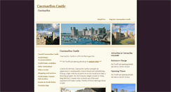 Desktop Screenshot of caernarfon-castle.co.uk
