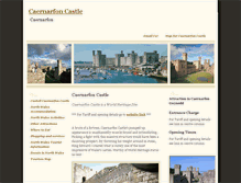 Tablet Screenshot of caernarfon-castle.co.uk